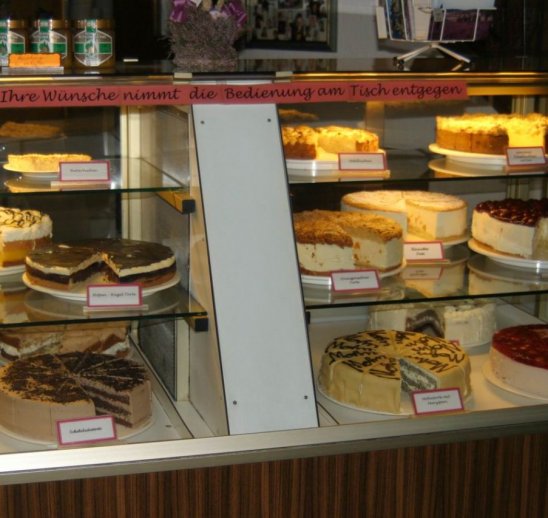 Große Kuchenauswahl