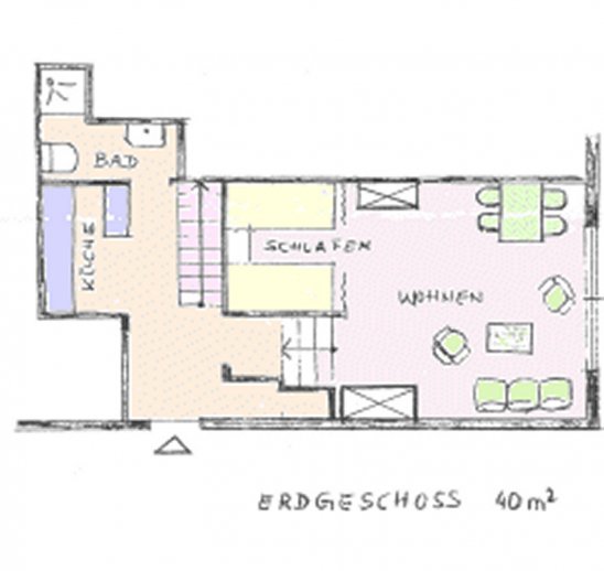 Ferienwohnung Grundriss Erdgeschoss